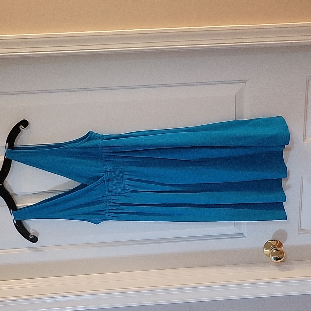 Hula honey teal coverup dress medium